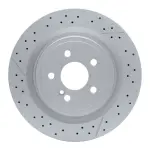 63463101 - : DFC GEOSPEC Coated Rotor - Drilled and Slotted for DYNAMIC FRICTION Image