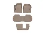 451574145108024 - : Tan FloorLiner™ DigitalFit®, Front, 2nd Row &amp; 3rd Row for WeatherTech Image