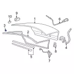 F6DZ54438A07A - Body: Pad for Ford: Taurus | Mercury: Sable Image