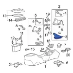 F4ZZ7277A - Body: Shift Boot for Ford: Mustang Image