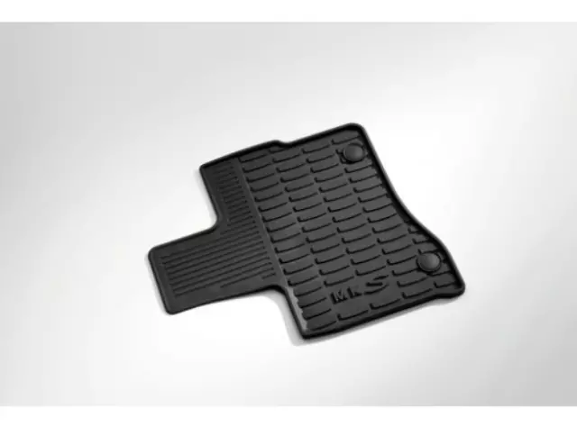 2013 thru 2016 MKS OEM Genuine Lincoln Black Rubber All Weather Floor Mat Set 4-pc - Ford (DA5Z-5413300-AC)