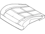 7L7Z78632A23B - Body: Seat Cushion Pad for Lincoln: Navigator Image