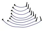 M12259C462 - : 9MM Spark Plug Wire Sets-"Ford Racing" for Ford Performance Parts Image