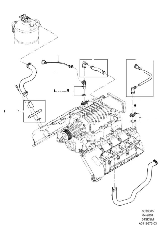 4C2Z6A666DA - Emission Control: PCV Valve for Ford Image