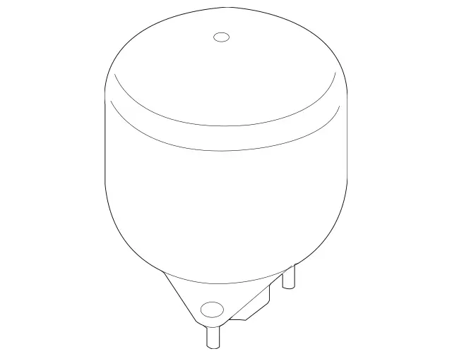 2213280015 - Springs, Suspension and Hydraulics: Pressure Reservoir for Mercedes-Benz: 250, 300S, CL550, CL600, CL63 AMG, CL65 AMG, Maybach S550, Maybach S560, Maybach S600, Maybach S650, S350, S400, S450, S500, S550, S550e, S560, S600, S63 AMG, S65 AMG, SL400, SL500, SL55 AMG, SL550, SL600, SL63 AMG, SL65 AMG Image image