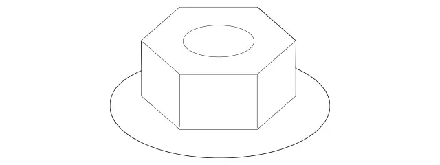 29907454 - Springs, Suspension and Hydraulics: Hex. Nut W Clamping Part for Mercedes-Benz: Maybach S550, Maybach S560, Maybach S600, Maybach S650, S450, S550, S550e, S560, S600, S63 AMG, S65 AMG Image image