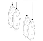 9064212100 - : Disc Brake Pad Set for Mercedes-Benz Image