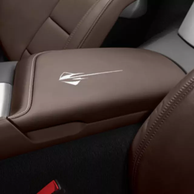 23296451 - Interior: Console Lid, Stingray Logo, Suede for GM Image
