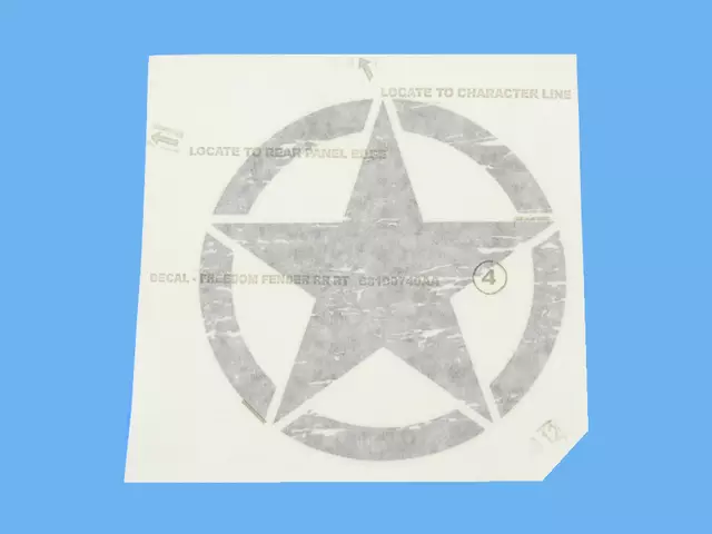 68190740AA - Exterior Ornamentation: Fender Rear Decal for Mopar Image