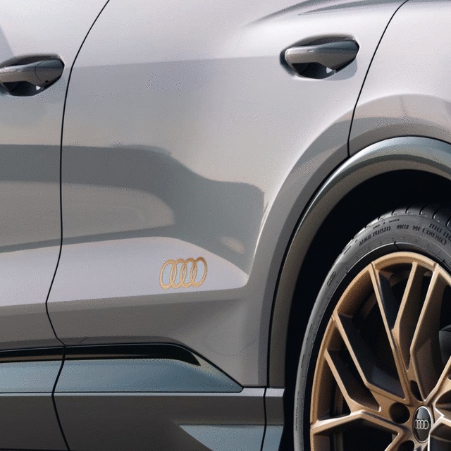 89A06431750C - Exterior: Audi Rings Decal - Bronze for Audi Image