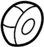 122500841 - Electrical: Lens &amp; Housing Nut for INFINITI: G20, I30, I35 Image