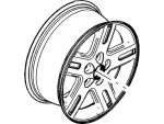 6M6Z1007B - Suspension: Wheel for Ford: Escape | Mercury: Mariner Image