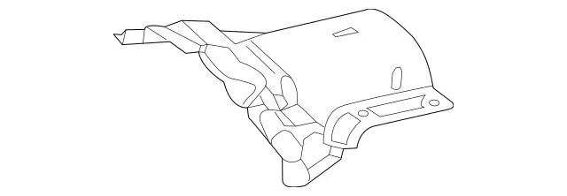 2136823202 - Exhaust System: Shielding for Mercedes-Benz: AMG GT 43, AMG GT 53, CLS53 AMG, E53 AMG Image image