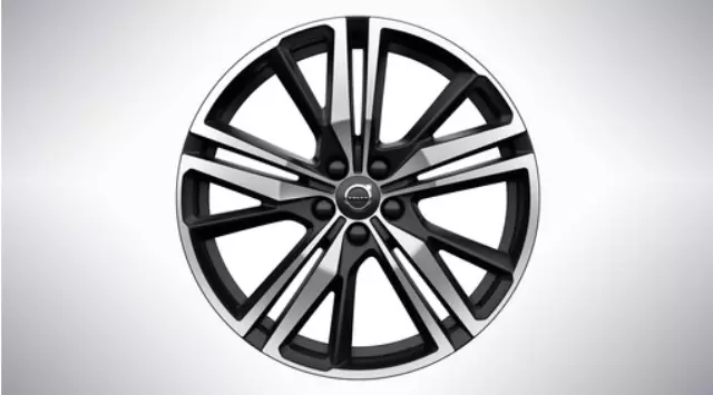 32143050 - : 19-Inch 5-Triple Spoke Matte Black Diamond Cut for Volvo: S60, V60, V60 Cross Country Image