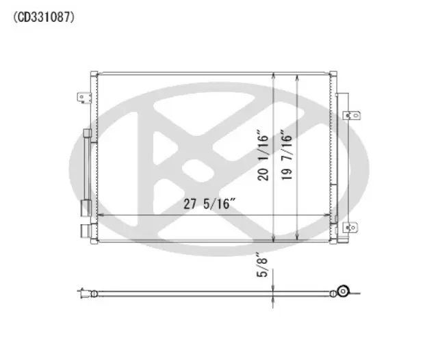 CD331087 - : Koyorad A/C Condenser for Koyo Image