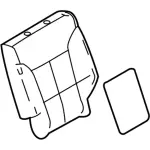 7A1Z7866800A - Body: Seat Back Pad for Lincoln: MKX Image