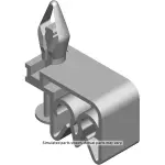11562356 - : Rear Brake Front Pipe Clip for GM Image