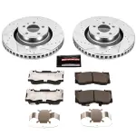 K6806 - : Z23 Daily Driver Carbon-Fiber Ceramic Brake Pad and Drilled &amp; Slotted Rotor Kit for PowerStop Image
