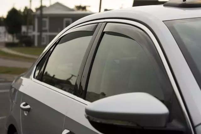 Side Window Deflectors - Front - Smoked - Volkswagen (561-072-193-HU3)