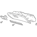 9W7Z54060T10AF - Body: Glove Box Assembly for Ford: Crown Victoria | Mercury: Grand Marquis Image