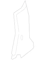 2316200140 - Cowl, Front Panel: Partition for Mercedes-Benz: SL400, SL450, SL550, SL63 AMG, SL65 AMG Image