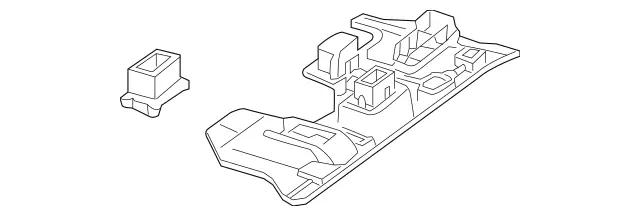 1766808100 - Panelling: Trim, Footwell for Mercedes-Benz: CLA250, GLA250 Image image