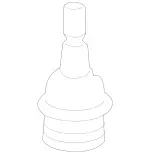 1663300235 - : Supporting Joint for Mercedes-Benz: GL350, GL450, GL550, GL63 AMG, GLE300d, GLE350, GLE400, GLE43 AMG, GLE450 AMG, GLE550e, GLE63 AMG, GLE63 AMG S, GLS350d, GLS450, GLS550, GLS63 AMG, ML250, ML350, ML400, ML550, ML63 AMG Image