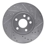 63127041R - : DFC Brake Rotor - Drilled and Slotted - Silver for DYNAMIC FRICTION Image