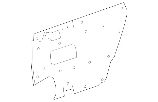 2517370090 - Body: Water Shield for Mercedes-Benz Image
