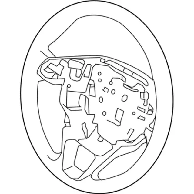 HS7Z3600CA - Steering: Steering Wheel for Ford: Fusion, Police Responder Hybrid, SSV Plug-In Hybrid Image