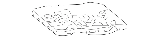 1669100122 - Driver Seat: Cushion Frame for Mercedes-Benz: GL350, GL450, GL550, GL63 AMG, GLE300d, GLE350, GLE400, GLE43 AMG, GLE450 AMG, GLE550e, GLE63 AMG, GLE63 AMG S, GLS350d, GLS450, GLS550, GLS63 AMG, ML250, ML350, ML400, ML550, ML63 AMG Image image