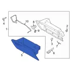 LB5Z7806024AD - : Glove Box Door for Ford: Explorer, Police Interceptor Utility Image