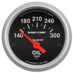 3348 - : GAUGE, OIL TEMP, 2 1/16", 140-300?F, ELECTRIC, SPORT-COMP for AutoMeter Image