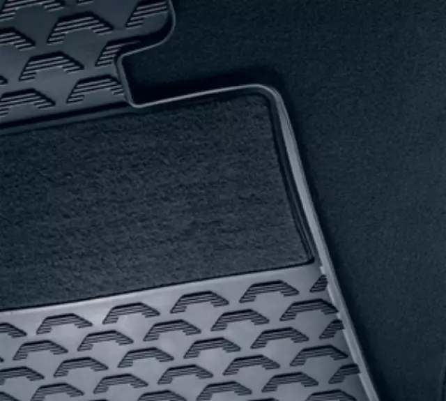 Rubber Floor Mats With Carpeted Heel Pad - BMW (51-47-2-336-599)