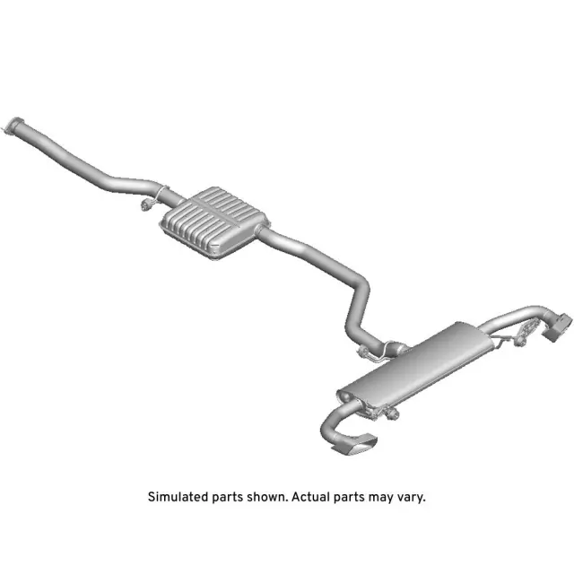 84902989 - : Exhaust Muffler with Exhaust Pipe for Chevrolet: Equinox | GMC: Terrain Image