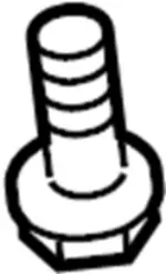 1121A6041 - Body: Rear Body Panel Bolt for Infiniti Image