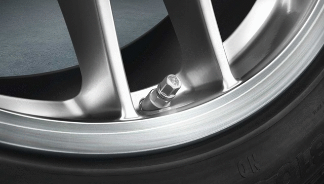 99104460267 - Wheels: 2016-2023 Porsche - Decorative Valve Sleeves for Porsche: 718 Boxster, 718 Cayman, 718 Spyder, 911, Cayenne, Cayman, Macan, Panamera, Taycan Image