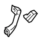 FL3Z1631407AB - Body: Handle for Ford: F-150, F-250 Super Duty, F-350 Super Duty, F-450 Super Duty Image