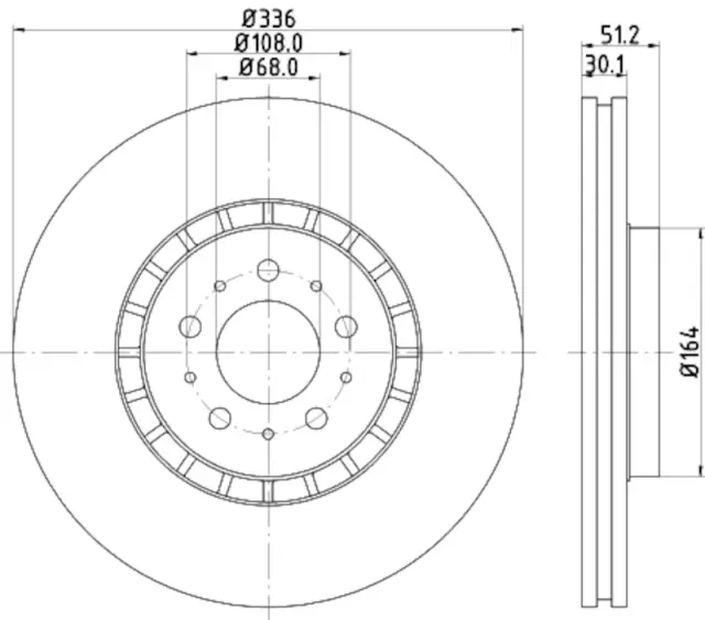 355110592 - : Disc Brake Rotor for Hella Pagid Image