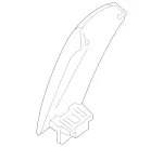 22268015039H15 - Body: Upper Console Cover for Mercedes-Benz Image