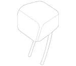 22397047078W51 - Body: Headrest, Outer for Mercedes-Benz Image