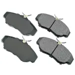 EUR676 - : Akebono EURO Ultra Premium Ceramic Disc Brake Pad Kit for AKEBONO Image