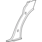 3W1Z5431012BAC - Body: Lower Quarter Trim for Lincoln: Town Car Image