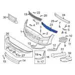 KR3Z17C882A - : Bumper Impact Absorber for Ford: Mustang Image