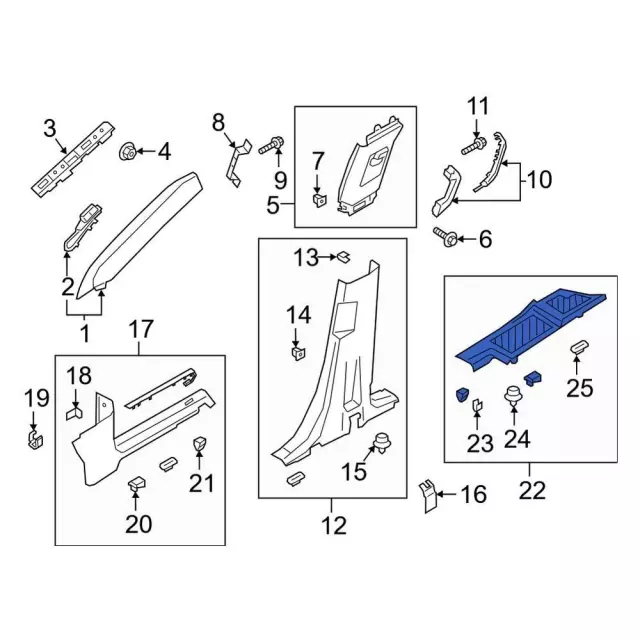 LB5Z7813229AA - Body: Rear Sill Plate for Ford: Explorer Image