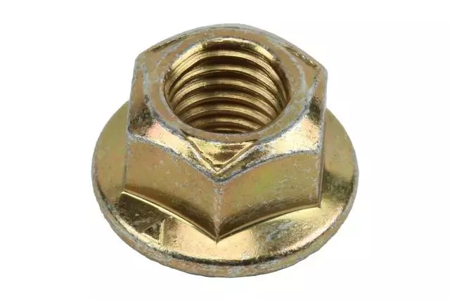 11515744 - Suspension: Lateral Arm Nut for Buick: LeSabre, Park Avenue, Rendezvous | Cadillac: Escalade, Escalade ESV, Escalade EXT, Seville | Chevrolet: Avalanche 1500, Avalanche 2500, Blazer, C1500, C2500, C3500, Cavalier, Corvette, Impala, K1500 Pickup, K2500 Pickup, K3500 Pickup, Lumina, Monte Carlo, Suburban 1500, Suburban 2500, Tahoe | GMC: C1500 Pickup, C2500 Pickup, C3500 Pickup, Jimmy, K1500 Pickup, K2500 Pickup, K3500 Pickup, Yukon, Yukon XL 1500, Yukon XL 2500 | Oldsmobile: Alero, Aurora, Bravada | Pontiac: Aztek, Bonneville, Firebird, Sunfire | Saturn: SL, SL1, SL2, SW1, SW2 Image