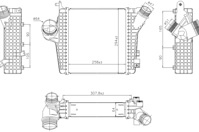 961305 - Cooling Systems: Nissens Intercooler for NISSENS Image