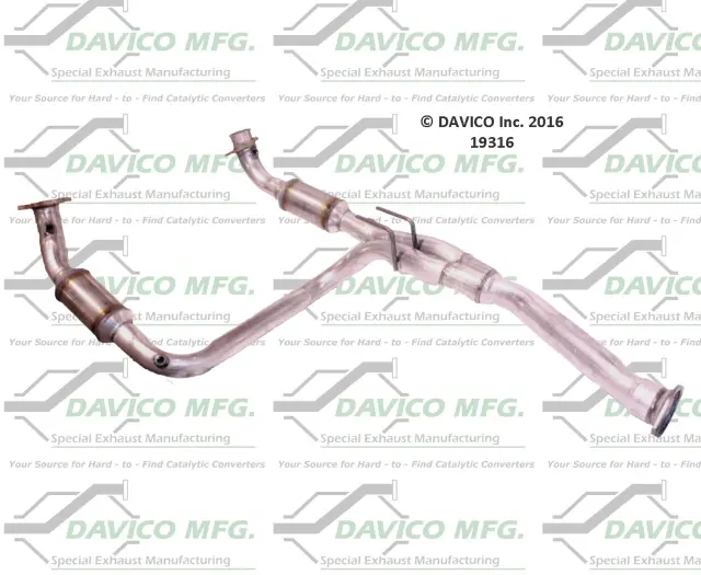 19316 - Exhaust: Direct Fit Catalytic Converter for DAVICO CONVERTERS Image