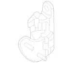 1677303310 - : Hinge for Mercedes-Benz: GLE350, GLE450, GLE450e, GLE53 AMG, GLE580, GLE63 AMG S, GLS450, GLS580, GLS63 AMG, Maybach GLS600 Image