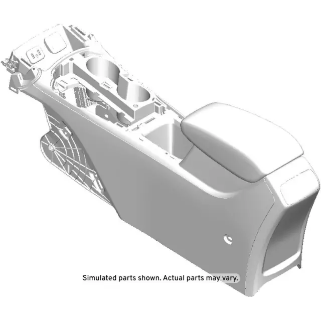 42697594 - : Black Front Floor Console for GM Image